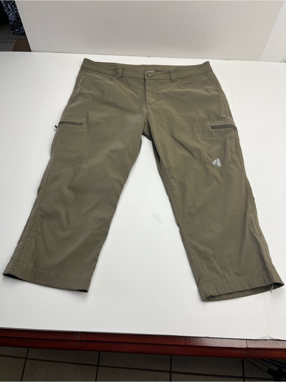 Eddie Bauer First Ascent Womens 14‎ Nylon Cropped Hiking Outdoor Cargo Pant